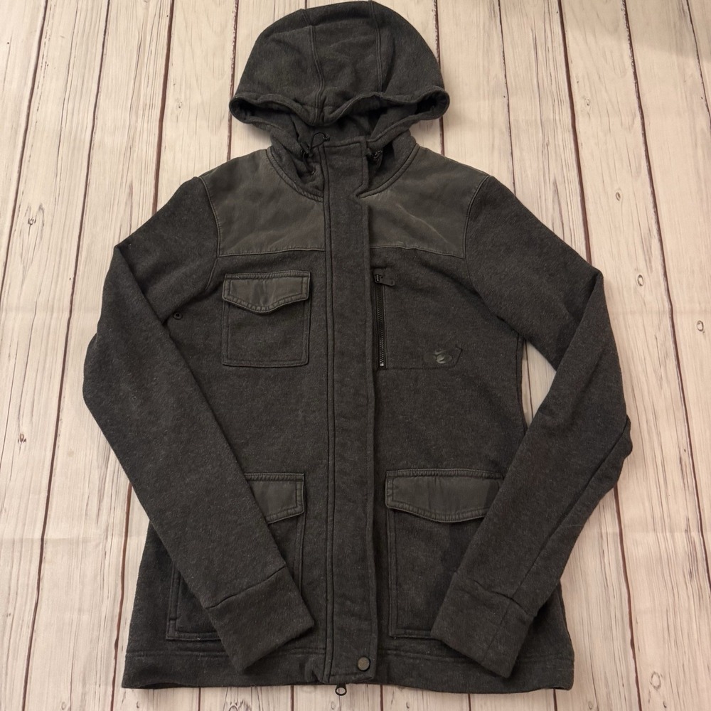 Nike 6.0 Tactical Full Zip Hoodie Sweatshirt Vtg Y2K‎ Grey Womens Size Small